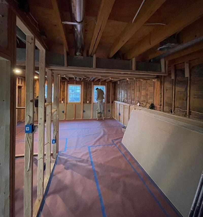 basement finishing in Fairfax, Virginia